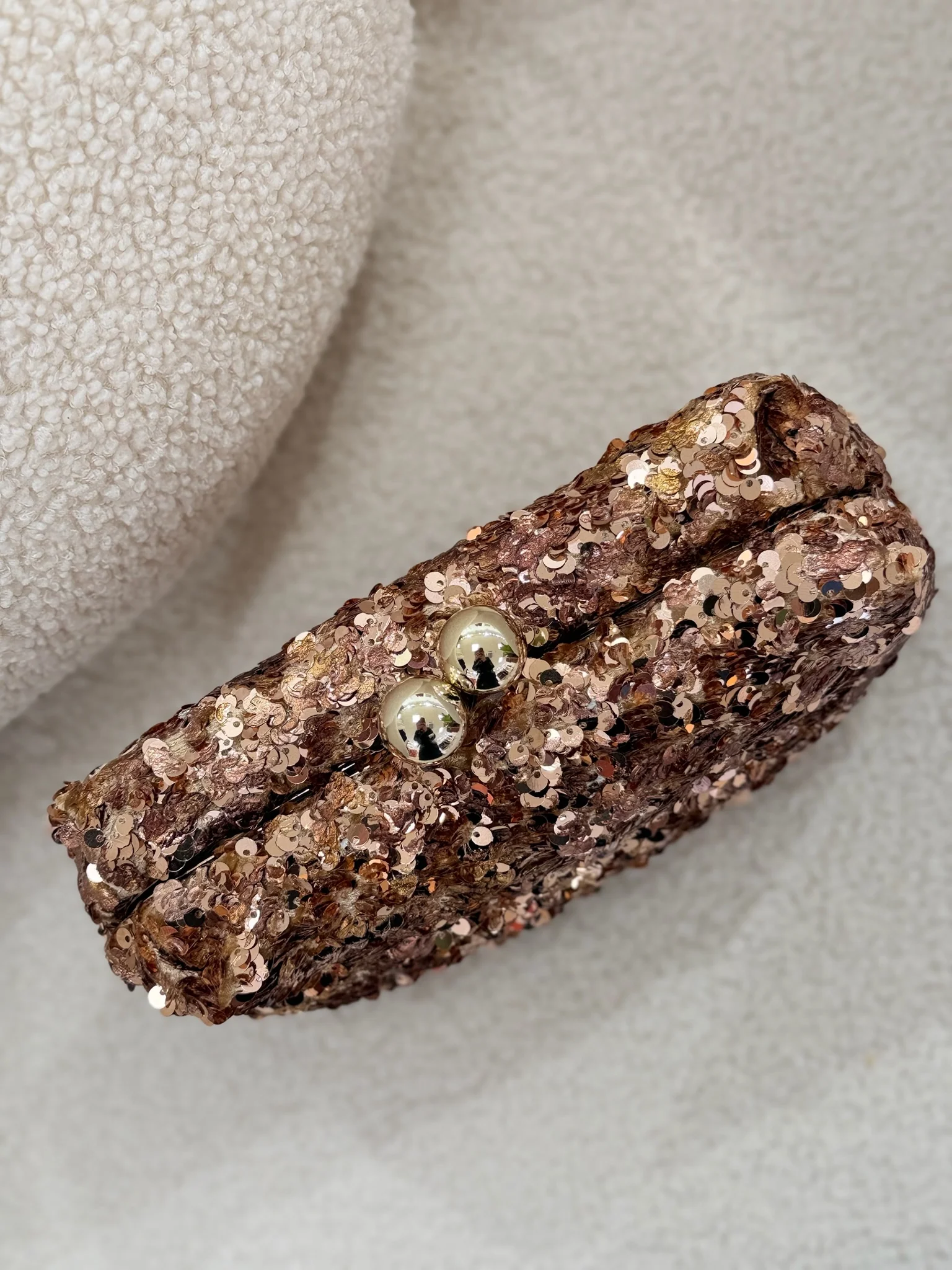 Bolso de lentejuelas cobre | Valeria - Image 3