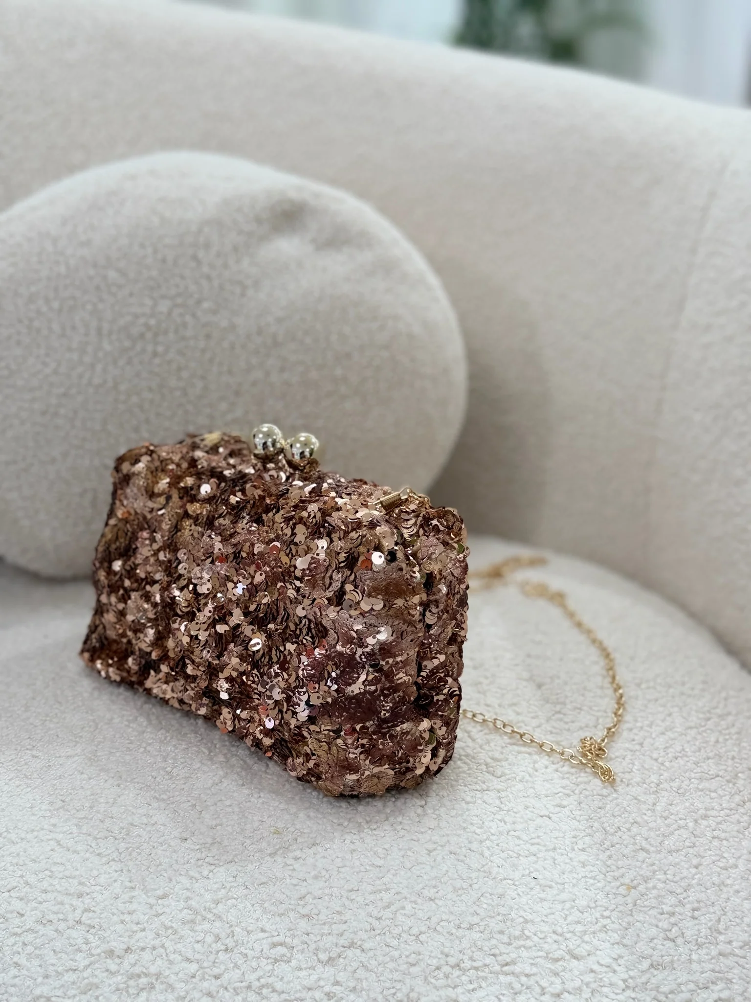 Bolso de lentejuelas cobre | Valeria - Image 5