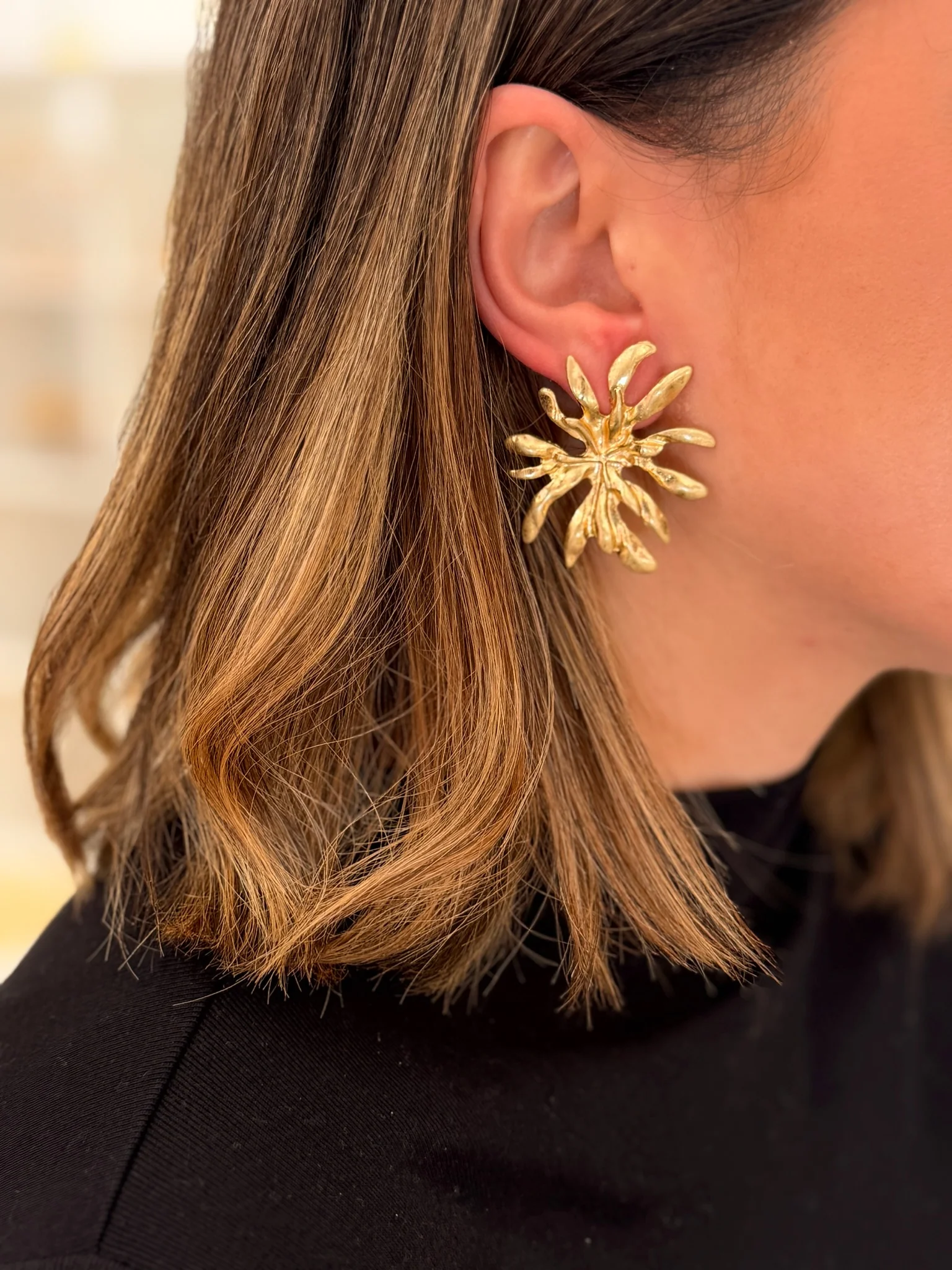 Pendientes dorados | Vega - Image 3