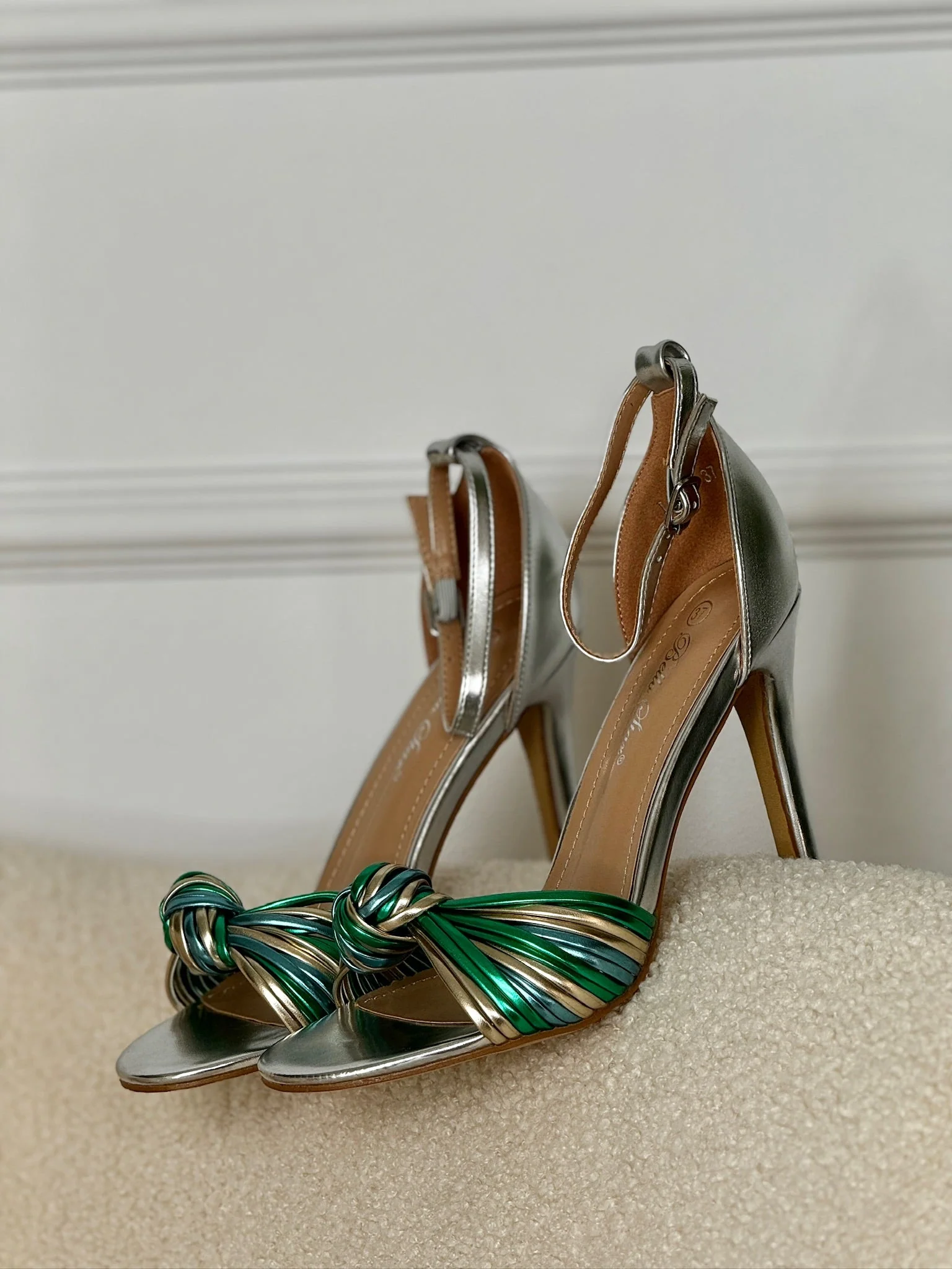 Sandalia plateada nudo | Monaco - Image 4