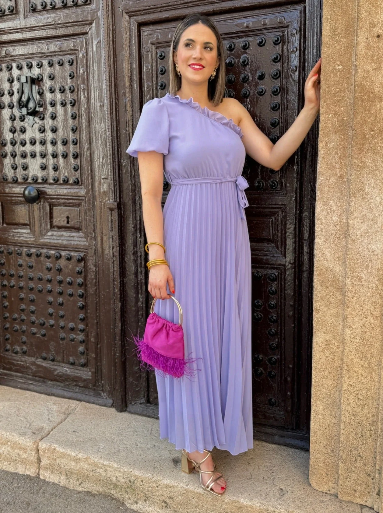 Vestido asimétrico lila | Venecia - Image 5
