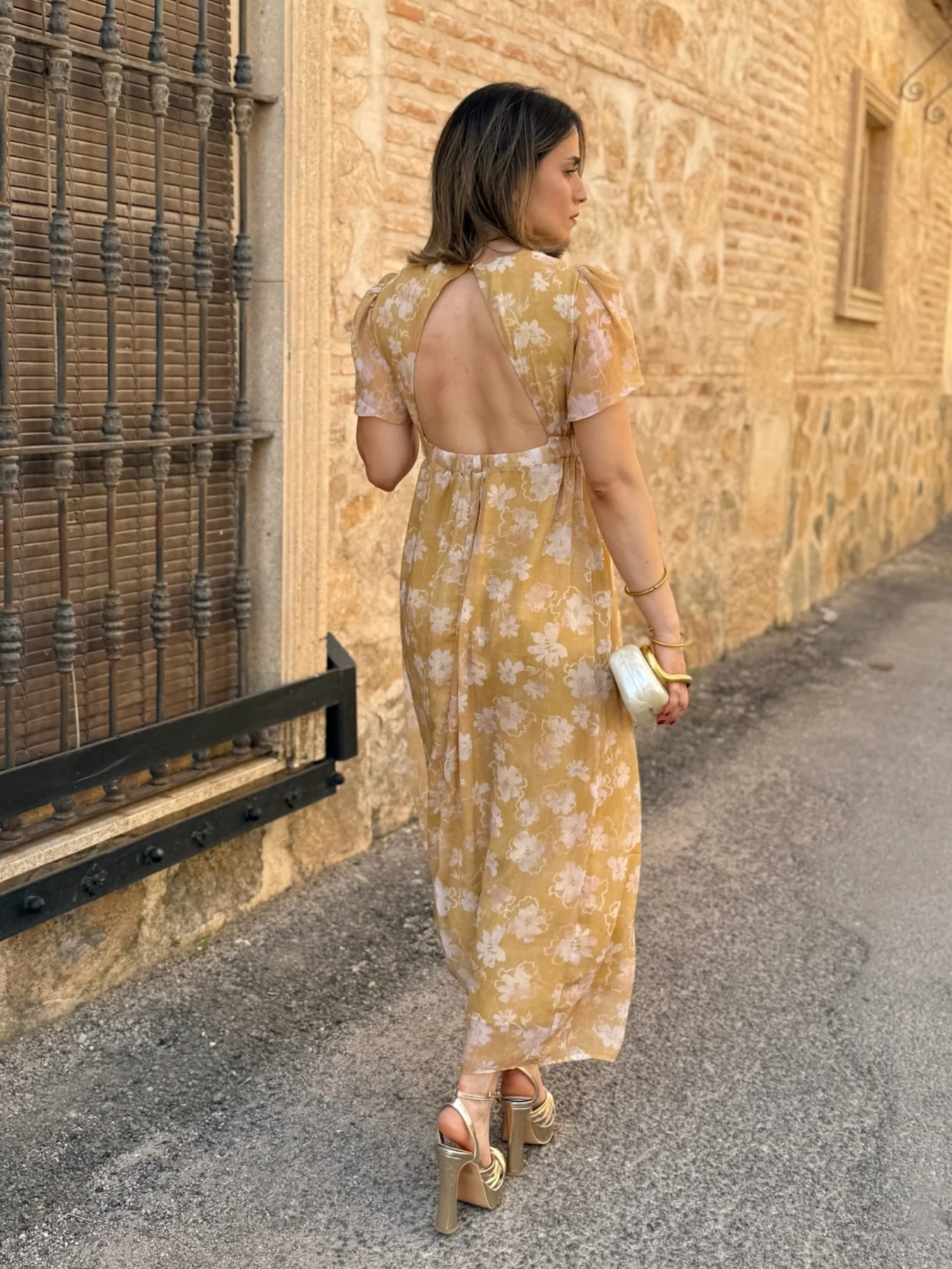 Vestido estampado amarillo | Zinerva - Image 8