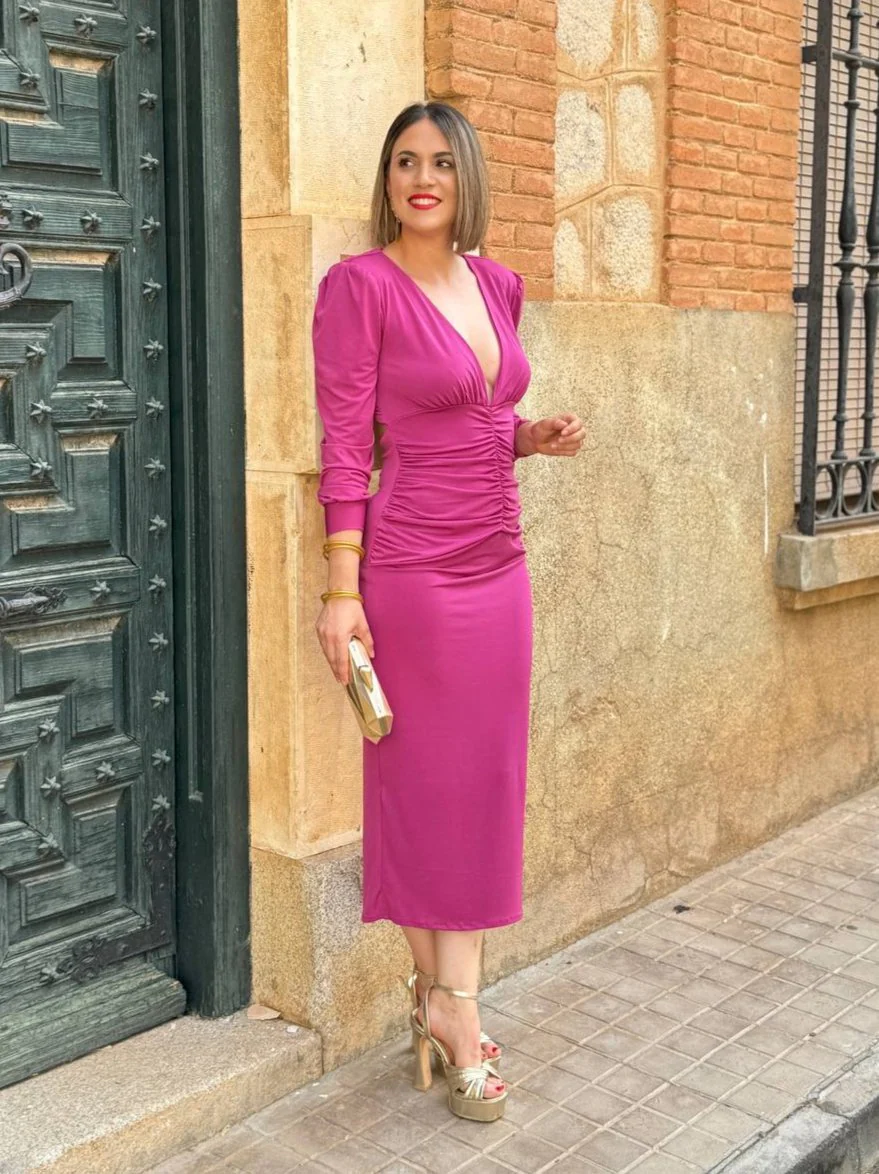 Vestido midi buganvilla | Silvana - Image 7