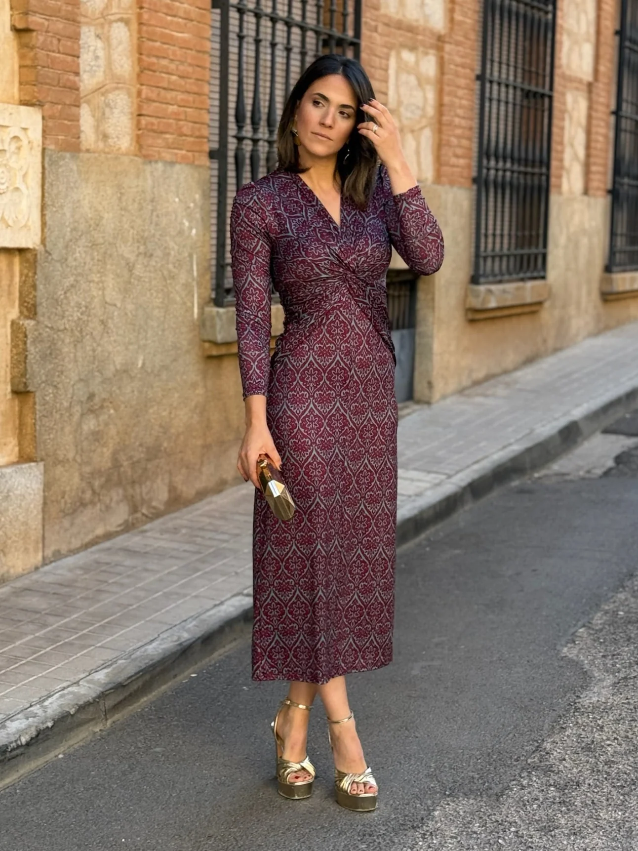 Vestido midi estampado | Michi - Image 3