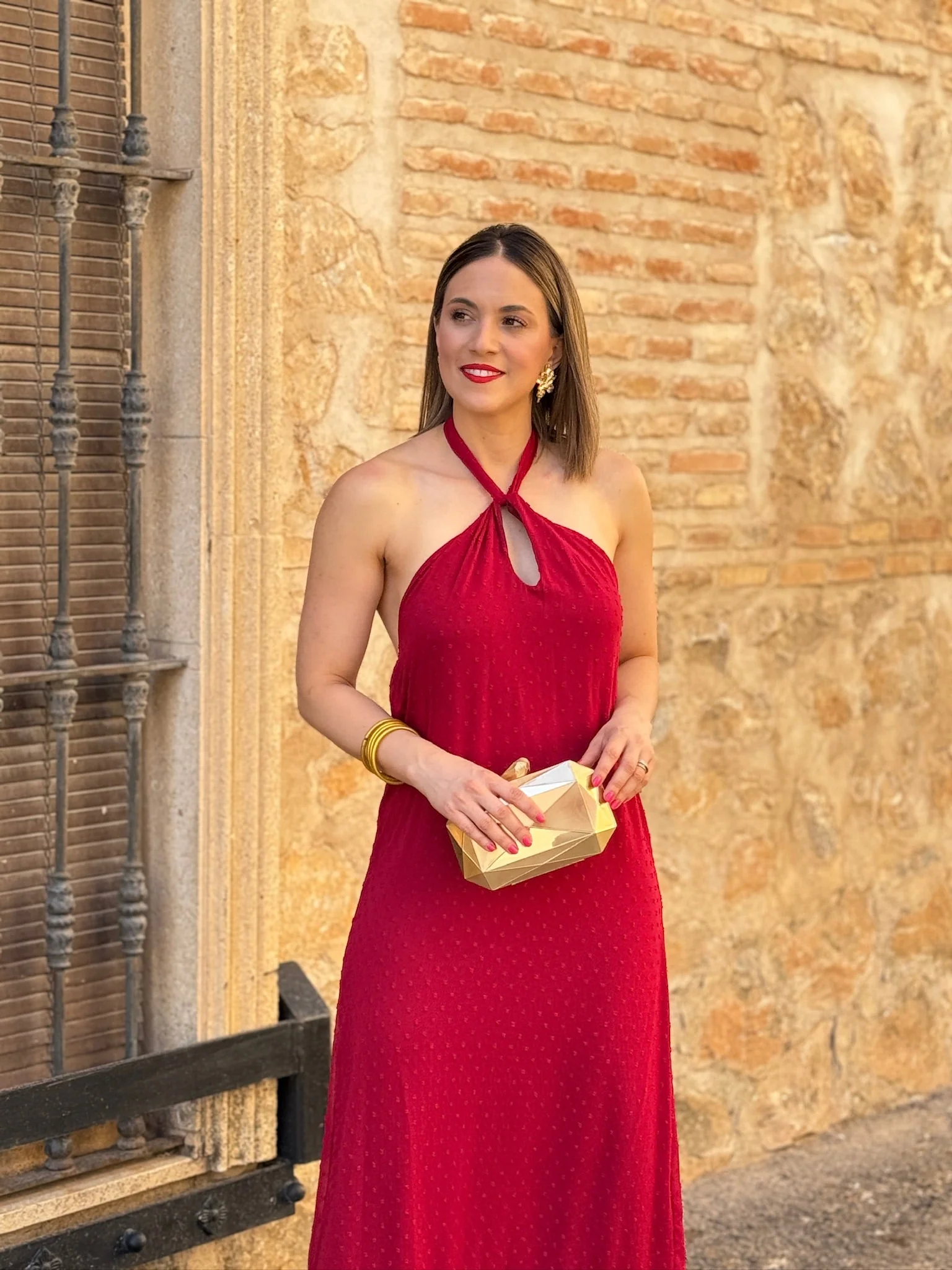 Vestido halter plumeti | Danna - Image 5