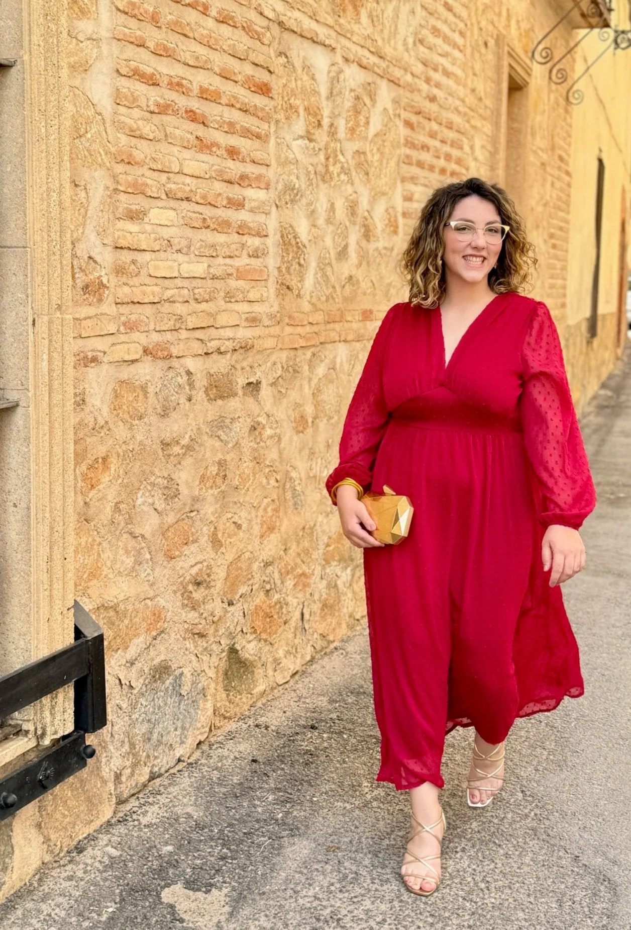 Vestido plumeti rojo | Selena - Image 5