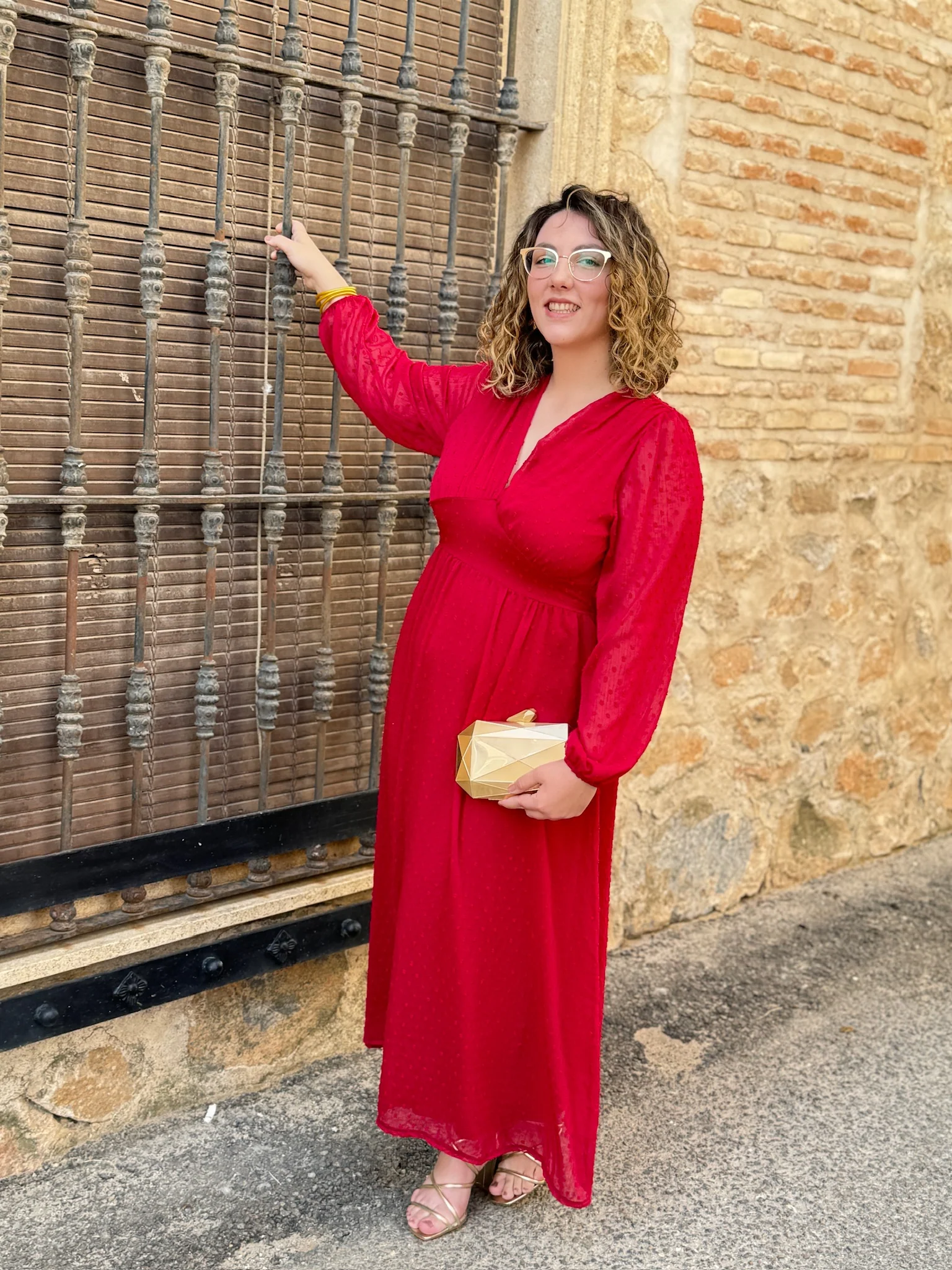 Vestido plumeti rojo | Selena - Image 8